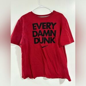 Nike Red 'Every Damn Dunk' Men's T-Shirt